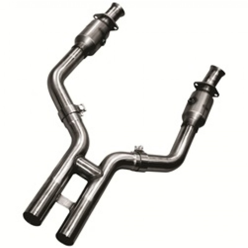 Ford Mustang Performance Exhaust - Kooks Headers - H-Pipe, Catted, 3in x 2 1/2in, Stainless Steel - `05-`10